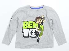 Ben 10 Boys Grey Cotton blend T-Shirt Size 7 Years