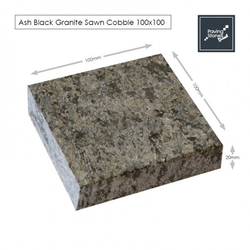 Ash black granite - black,