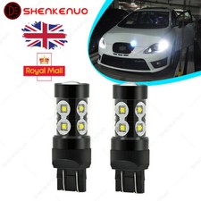 For Vauxhall Astra J 50W 7443 W21/5W WHITE LED Sidelight Daytime Light DRL Bulbs