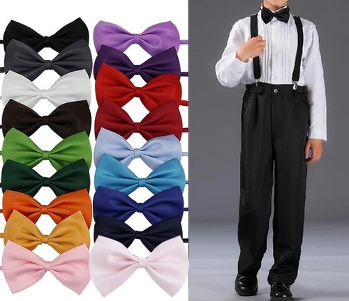 Kids bow tie plain pre - bow,