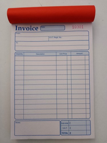 Invoice book duplicate - invoice,