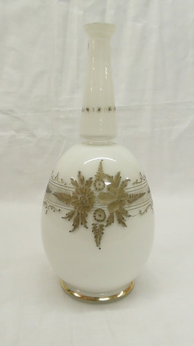 Victorian white milk glass