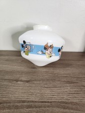 1980s Disney Glass Lamp Light