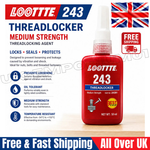Loottte 243 thread lock 50ml - thread,