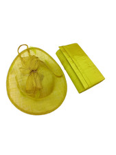 LIME GREEN LEAF  Fascinator&