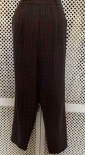 Design Essentials  Red/Green  tartan Trousers ankle grazers Size 12-14