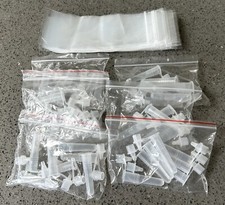 Unused Sample Tubes & Plastic Bags - Clear Plastic Snap Cap Tubes & Ziploc Bags