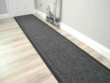 Black Hallway Runner Mat