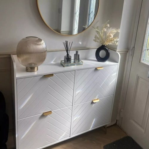 Narrow shoe storage cabinet - narrow,