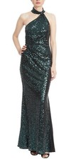 badgley mischka Emerald Sequin