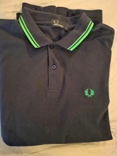 size L navey fred perry green