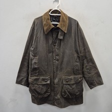 Barbour Classic Northumbria Wax Waterproof Brown Country Rain Coat Jacket C 40 #