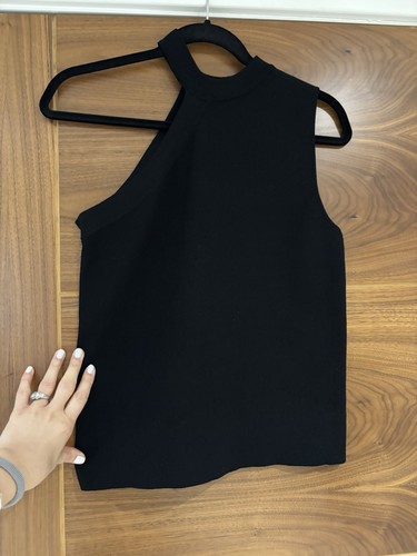 Zara black one - shoulder, high
