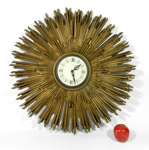 Vintage syroco sunburst wall - sunburst,