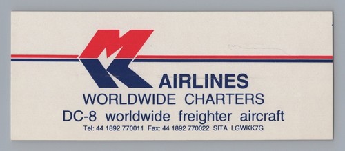 Airlines cargo airline - mk,