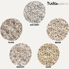 Alps 11mm Pile Soft Twist Hessian Back Carpet Luxury Hard Wearing Lounge Bedroom