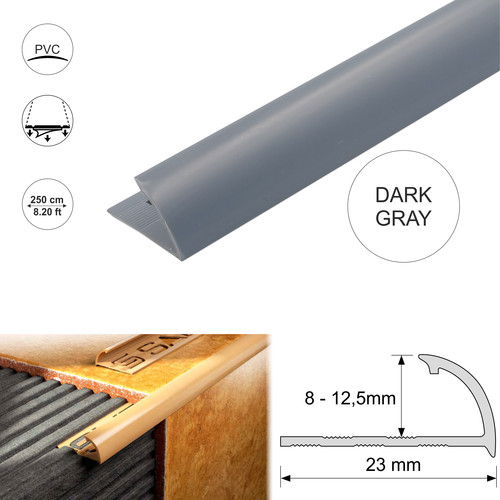 Round edge pvc tile trim - edge,