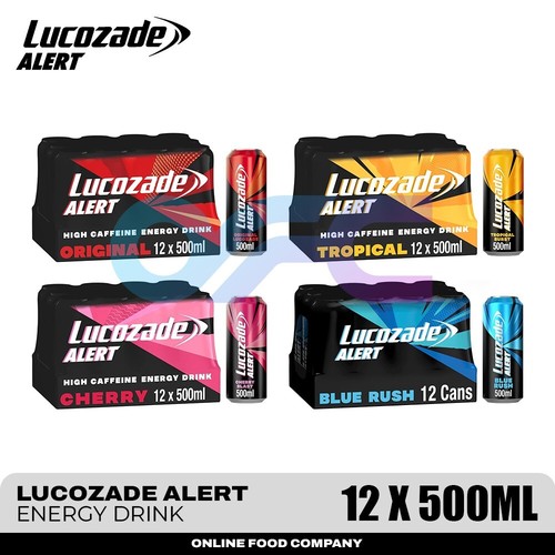 Lucozade alert energy drink - alert, 12