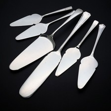 6x Assorted Silver Plated Cake / Pudding Servers - EPNS - Vintage