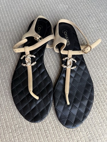 Chanel logo summer - logo, sandals