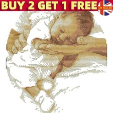 Embroidery DIY Kits 14CT Stamped Cross Stitch Girl Needlework Crafts 29x32CM