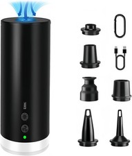 Electric Air Pump, 4000mAh Portable Camping Airbed Pump with LED Light Fast Inf