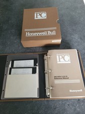 Microsoft MS-DOS 3.10 & GW-BASIC on 5.25" disks in Honeywell Bull binder (1986)