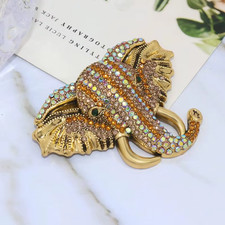 Elephant Brooch Sparkling