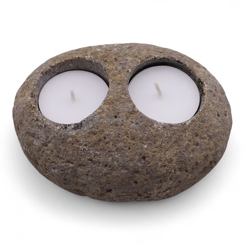 Natural riverstone candle - 🪨,