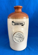 Vintage The International Rustic Stoneware Bed Warmer/Door Stop.