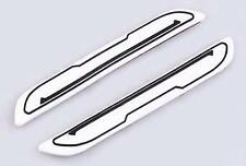 2x WHITE Rubber Door Mirror