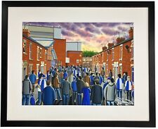 Blackburn, Ewood Pk. Framed Rovers Football Club F.C Stadium Art Print 20" x 16"