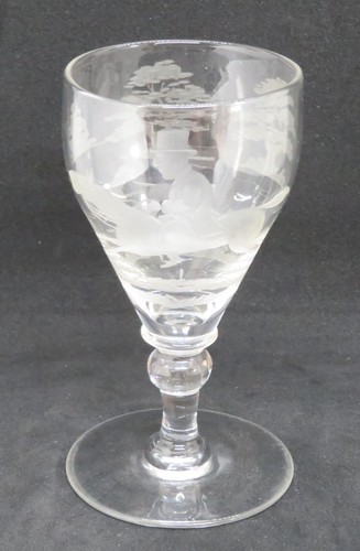 Clear glass etched - .,