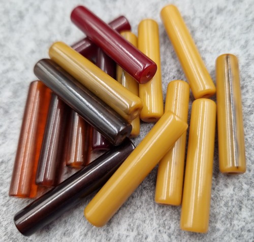 Catalin bakelite marbled - catalin, beads