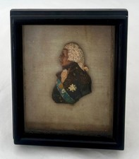 Vice Admiral Lord Horatio Nelson Polychrome Wax Portrait Profile Relief.