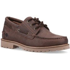 Sperry Houston Leather Men's Brown Boat Shoes