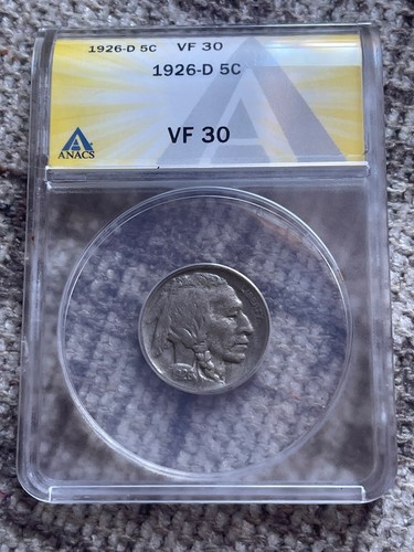1926 buffalo nickel - 1926-d, (anacs