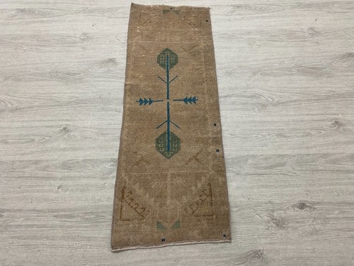 Vintage turkish rug 3x3 ft - 1.3x3.6,