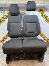 2015 VAUXHALL VIVARO/TRAFIC X82 -FRONT PASSENGER BENCH SEAT GENUINE BLACK