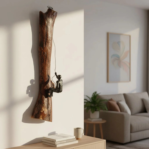 Luxury wood rock climber - rock, wall