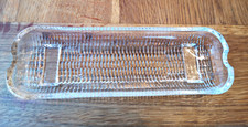 Glass Fountain Pen Pencil Pen Rest. Desk Tray Holder Textured.Decorative Vintage