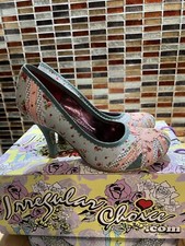 IRREGULAR CHOICE PATTY UNION JACK DISTRESSED SPOT & FLORAL UPPER COURT SHOES 39