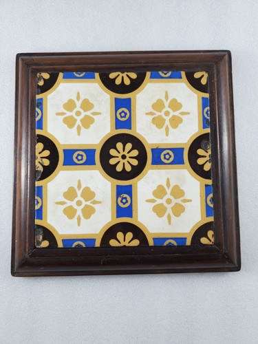 Antique framed geometric - framed, floor