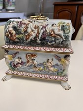 Large Capodimonte Jewellery Trinket Box