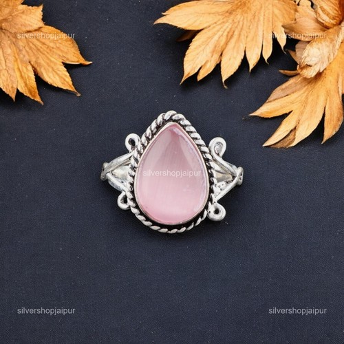 Pink cat eye - pink, cat's