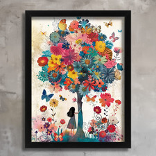 Floral Tree of Life Wall Art