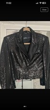 Zara Black Sequence Blazer