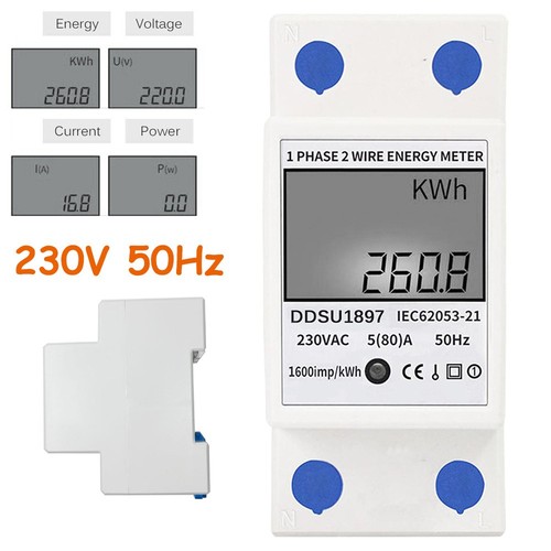 Digital single phase din - digital, rail