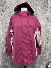 Trespass TP50 Ladies Hot Pink Women's Rain Coat Pink Medium Waterproof Hooded