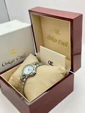 Oskar Emil MRRAKECH Quality Ladies Stainless Steel Watch W Date Swiss Movt - NEW
